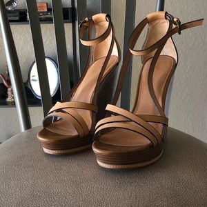 Matisse Strappy Leather Wedges